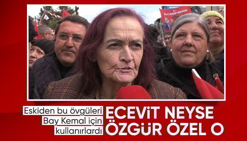 Burdur'da CHP mitingine katılan vatandaş: Ecevit'ten sonra Özgür Özel gibisi gelmedi