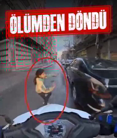 Diyarbakır'da aniden yola fırlayan çocuk ölümden döndü