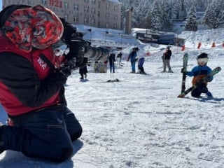 Uludağ'da hafta sonu yoğunluğu