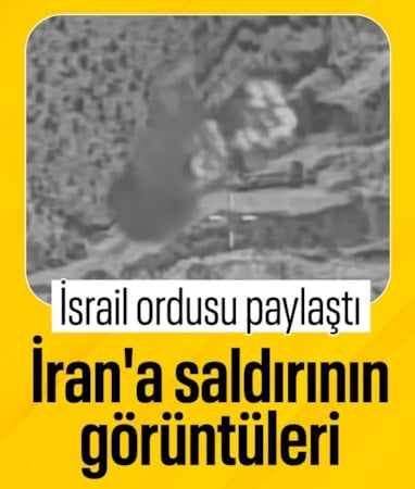 İsrail, İran'a hava saldırısının görüntülerini paylaştı