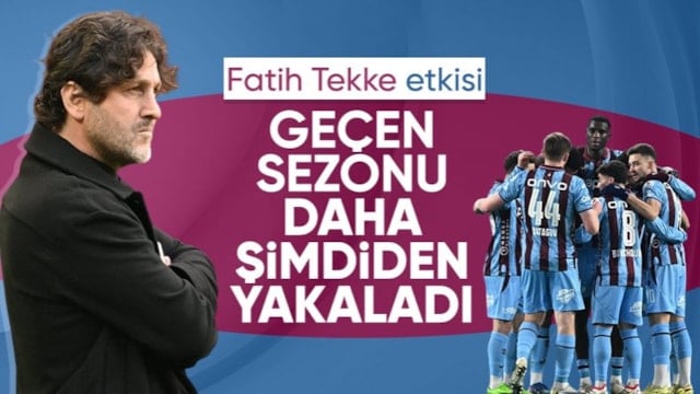 Trabzonspor, geçen sezonu şimdiden yakaladı