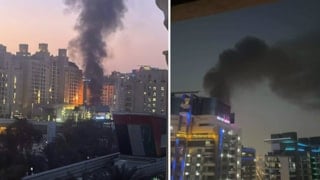 İran füzeleri Dubai'de: Peş peşe patlama sesleri duyuldu