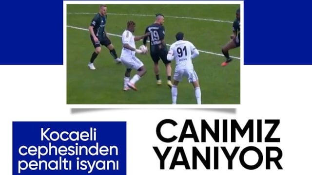 Kocaelispor'dan penaltı tepkisi! Canımız yanıyor