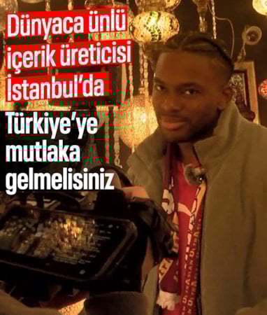 Dünyaca ünlü içerik üreticisi Marvin Achi İstanbul’da: Türkiye’ye mutlaka gelmelisiniz