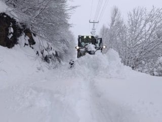 Ordu’nun yükseklerinde kar 2 metreyi buldu