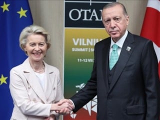 Cumhurbaşkanı Erdoğan, Ursula von der Leyen ile görüştü