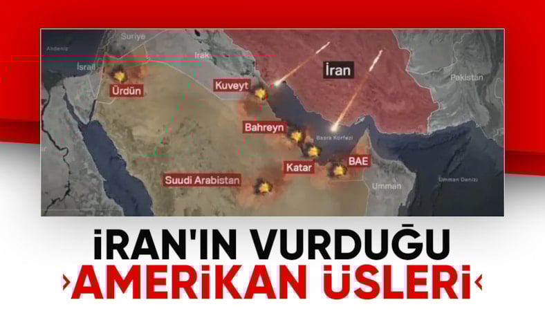 İran'dan ABD'ye ağır misilleme: Bölge ülkelerinde bulunan üsler hedef alındı