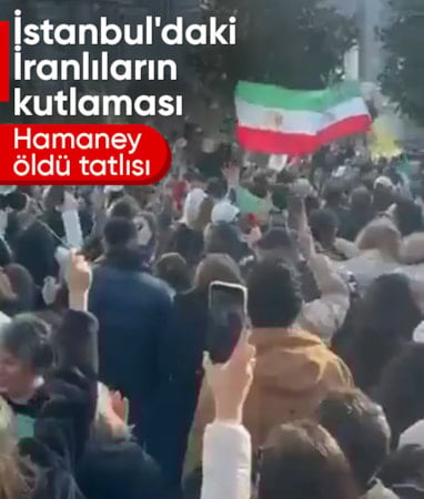 İstanbul’da yaşayan İranlılar, Hamaney’in ölümü sonrası tatlı dağıttı