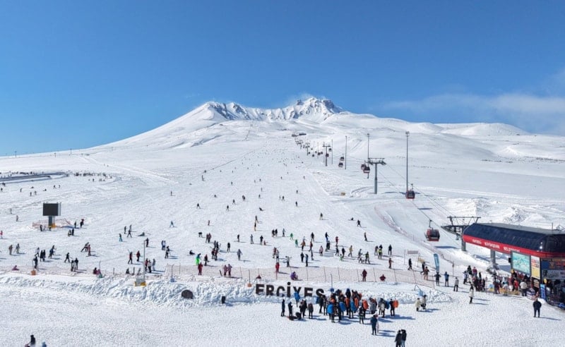 Kayseri Erciyes'te Yoğunluk Devam Ediyor