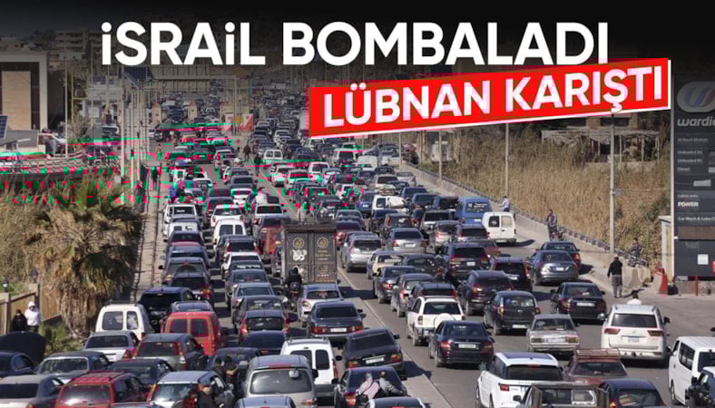 İsrail, Lübnan'ı vurdu: Vatandaşlar kaçış için yollara döküldü