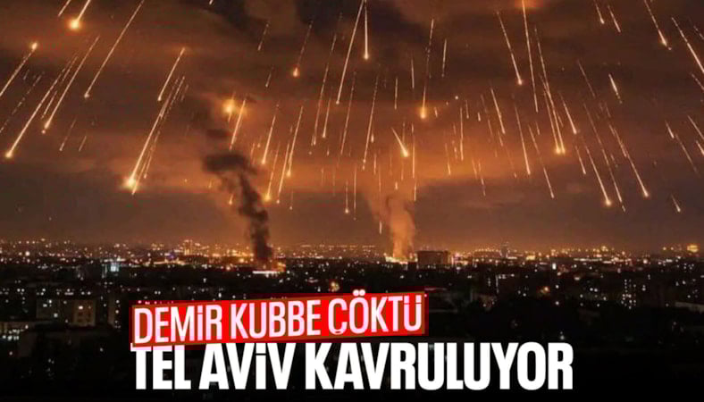 Demir Kubbe yetersiz kaldı: İsrail'de birçok nokta vuruldu