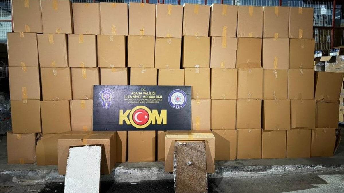 Adana’da 23 milyon TL değerinde kaçak sigara ele geçirildi
