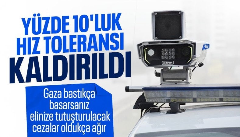 Radar toleransı sona erdi: 6 km/s hız aşımına ceza