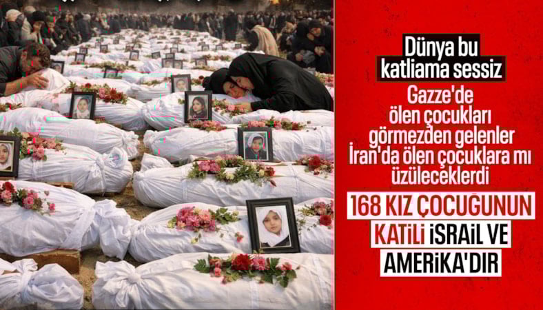 İran'da katledilen 168 çocuk son yolculuklarına uğurlandı