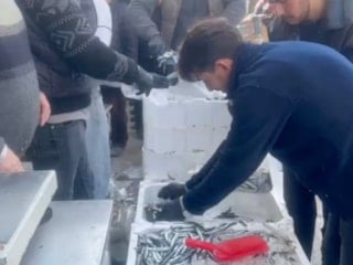 Çorum’da Ramazan bereketi: 100 kasa balık ücretsiz dağıtıldı