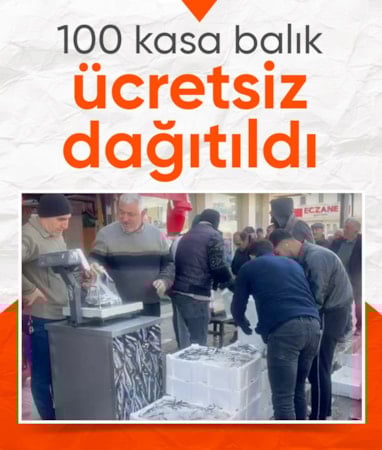 Çorum’da Ramazan bereketi: 100 kasa balık ücretsiz dağıtıldı