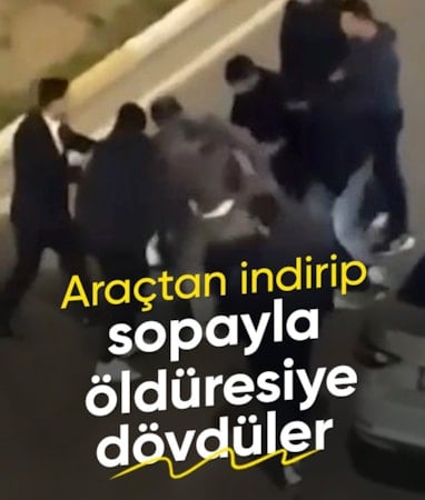 Şanlıurfa'da bir grup, sürücüyü arabadan indirip sopayla darbetti