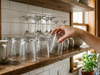 Bardakları ters değil düz koyun: İşte nedeni