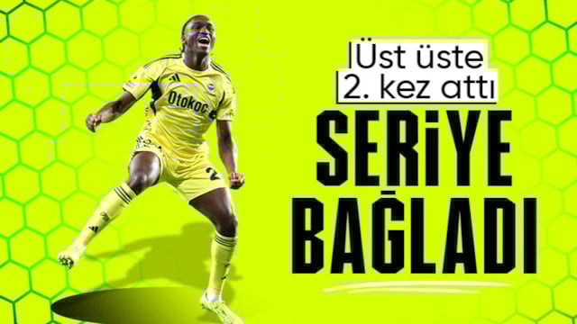 Fenerbahçe'de Sidiki Cherif gollerine başladı