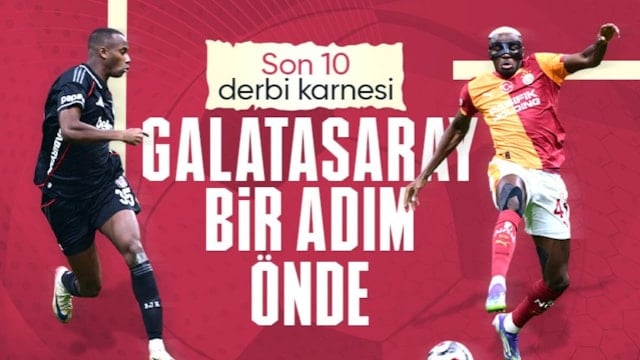 Son 10 derbide Galatasaray üstün