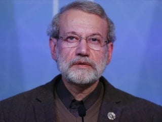 Ali Larcani'den Trump'a: İran'da özgürlük adına bestelediğiniz marş bu muydu