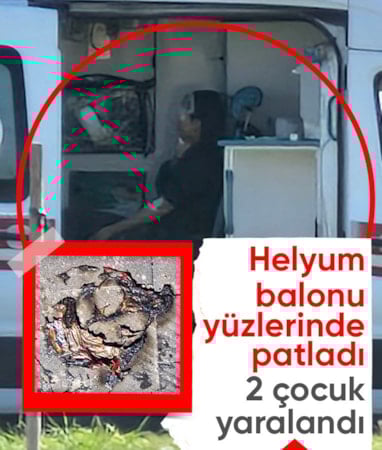 Diyarbakır'da oynadıkları helyum gazı dolu balonlar patladı: 2 kız çocuğu yaralandı