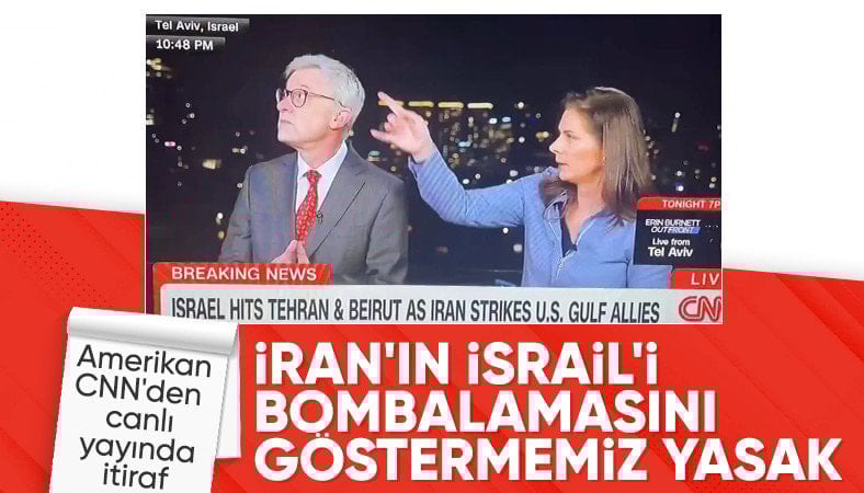 CNN muhabiri canlı yayında İsrail'in medya engelini itiraf etti: İzin vermedikleri için gösteremiyoruz