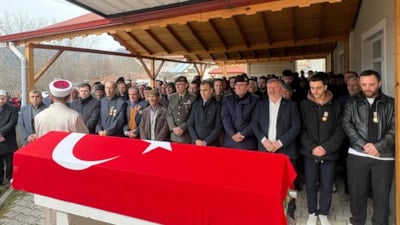 Kıbrıs gazisi Osman Alaca Çorum'da son yolculuğuna uğurlandı