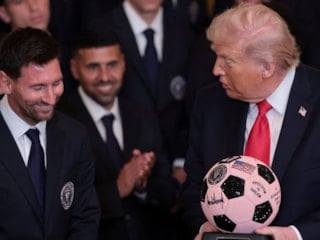Donald Trump, Lionel Messi ve arkadaşlarını Beyaz Saray'da ağırladı