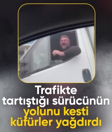 İstanbul'da küfürler savurduğu sürücüyü kovaladı