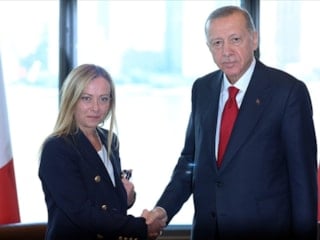 Cumhurbaşkanı Erdoğan, Meloni ile görüştü