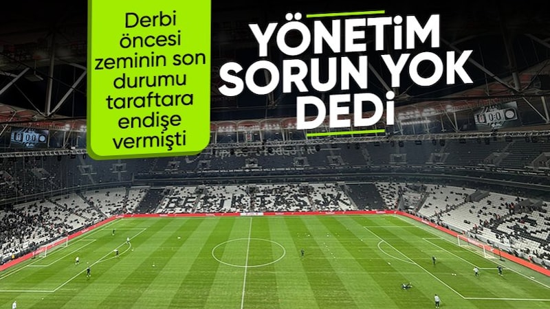 Beşiktaş'tan Galatasaray derbisi öncesi zemin açıklaması