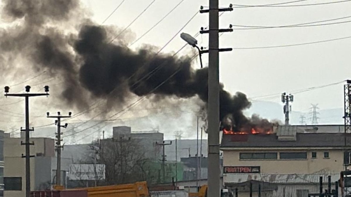 Ankara'da fabrika yangını
