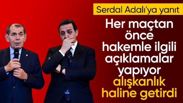 Galatasaray'dan Serdal Adalı'nın hakem açıklamasına yanıt!