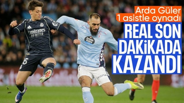 Arda Güler asist yaptı, Real Madrid 90+4'te güldü