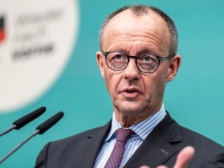 Friedrich Merz, seçim mitinginde Filistin destekçisi protestocuyu azarladı