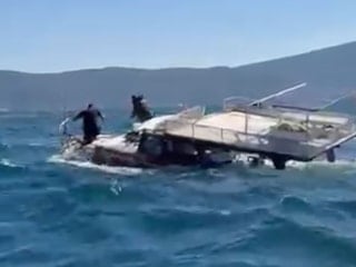 Güllük Körfezi’nde amatör balıkçı teknesi battı