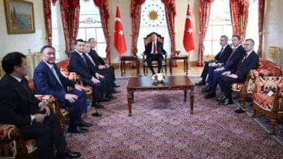 Cumhurbaşkanı Erdoğan, Türk Devletleri Teşkilatı’nın dışişleri bakanlarını kabul etti