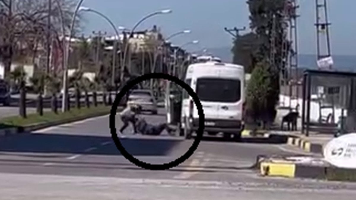 Hatay'da trafikte dehşet anları kamerada