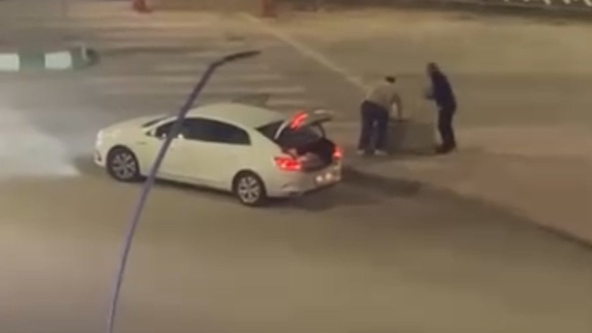 Karabük'te kaldırım taşlarını çalan zanlılar yakalandı