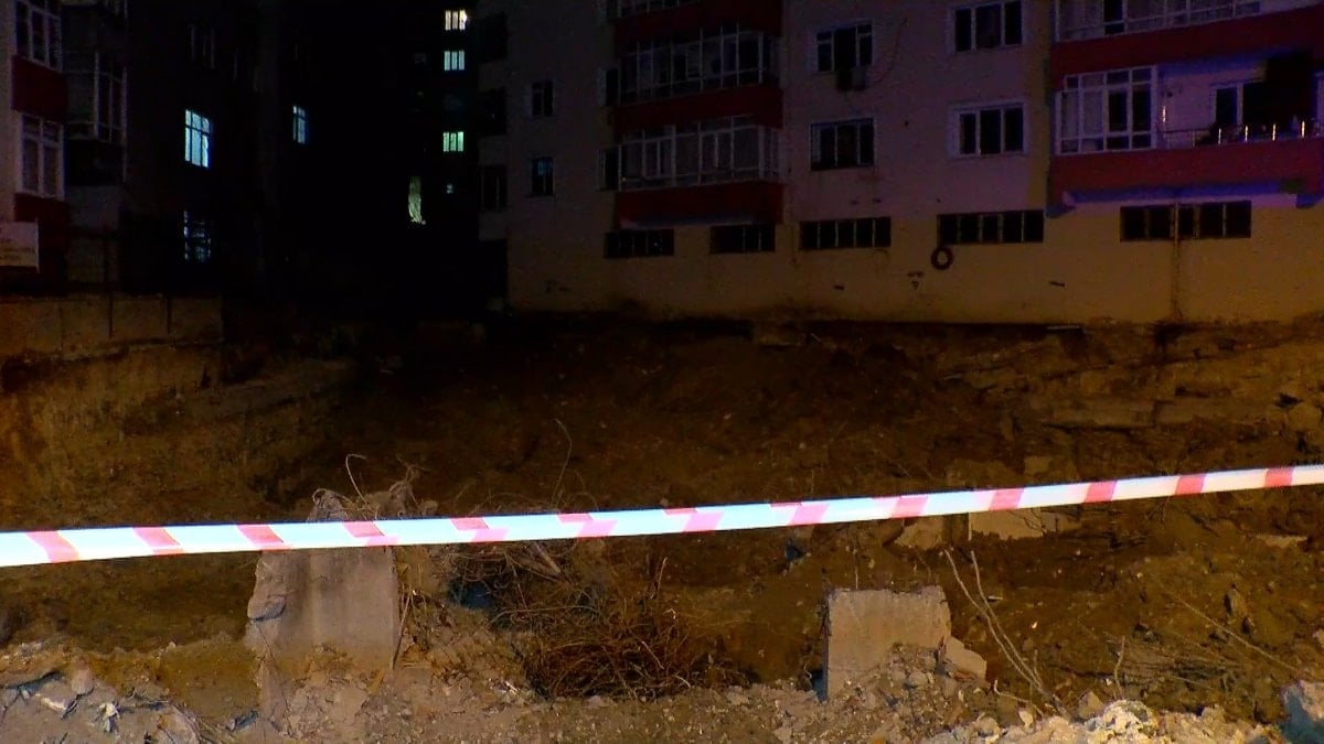İstanbul Bahçelievler'de çökme riski oluşan bina boşaltıldı