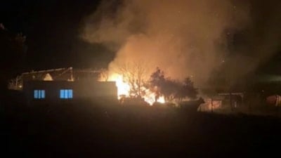 Adana'da evin deposunda yangın: 40 güvercin öldü