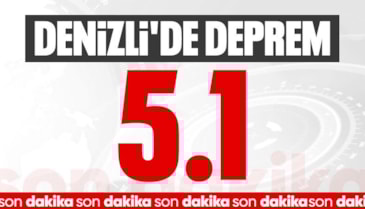 Denizli'de 5.1 büyüklüğünde deprem