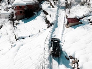 Giresun’un yüksek kesimlerinde karla mücadele