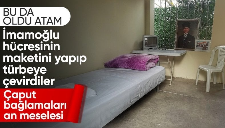 Silivri’de İmamoğlu’nun cezaevi hücresinin örneği sergileniyor