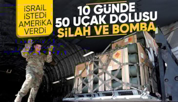 İsrail’e 10 günde 50 kargo uçağıyla askeri sevkiyat