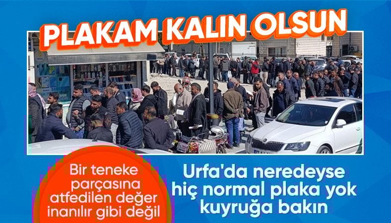 Şanlıurfa'da APP plakası olan araç sahipleri uzun kuyruklar oluşturdu