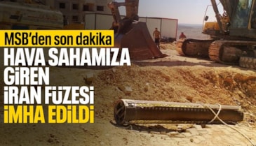 MSB: İran'dan ateşlenen füze etkisiz hale getirildi