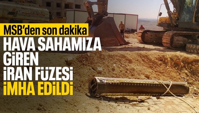 MSB: İran'dan ateşlenen füze etkisiz hale getirildi