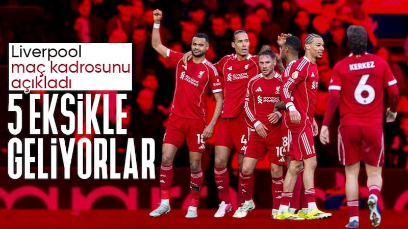 Liverpool'un Galatasaray maçı kadrosu belli oldu: 5 eksik var!